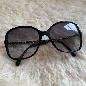 Chanel Women's Sunglasses - chain detail